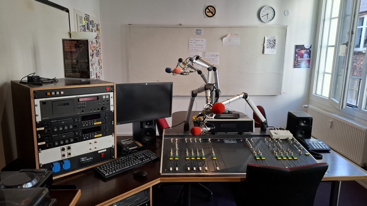 Dieses ist der Studio 1 des Sender FSK Hamburg