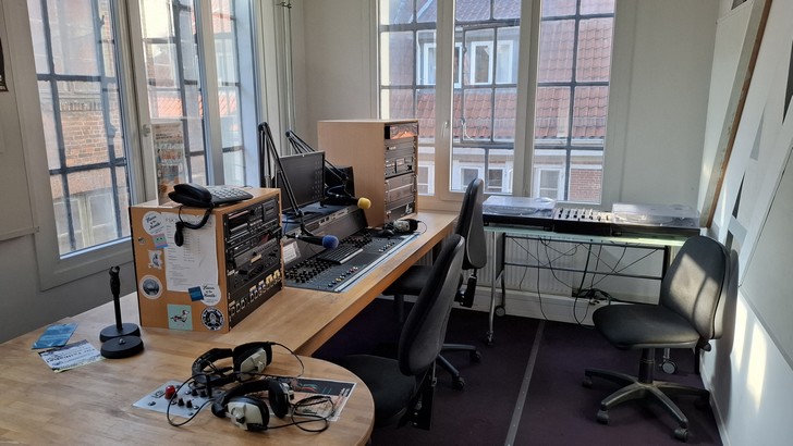 Dieses ist der Studio 2 des Senders FSK Hamburg